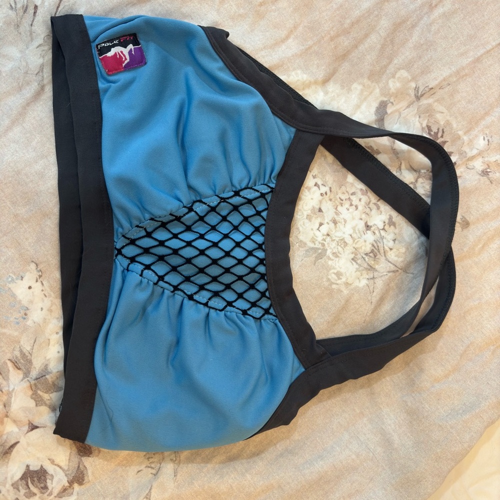 PoleFit Sports Bra with Mesh Detail
